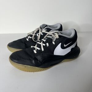 Nike Hyperquick Black Volleyball Shoes White/Flat Silver/Gum FN4678-001 Size 6
